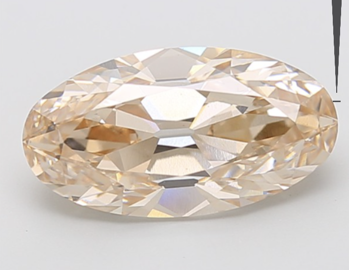 5.55ct OMC Fancy Light Brown Moval
