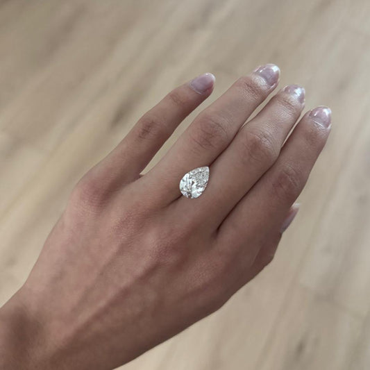 4.03ct Pear