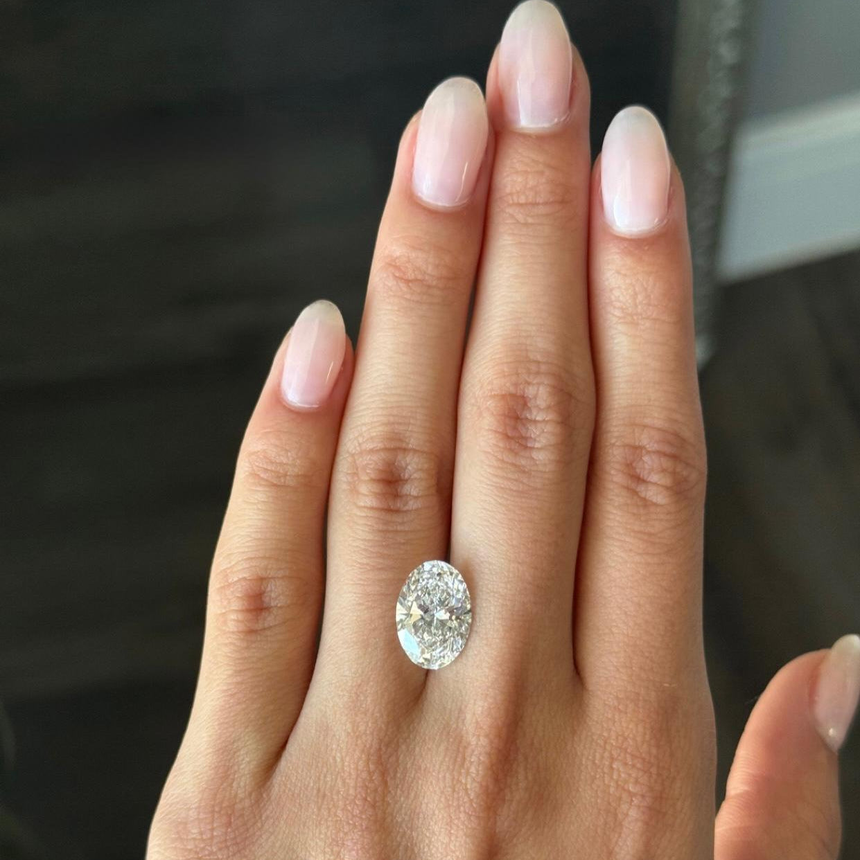 5.10ct Oval Lab-Grown Diamond