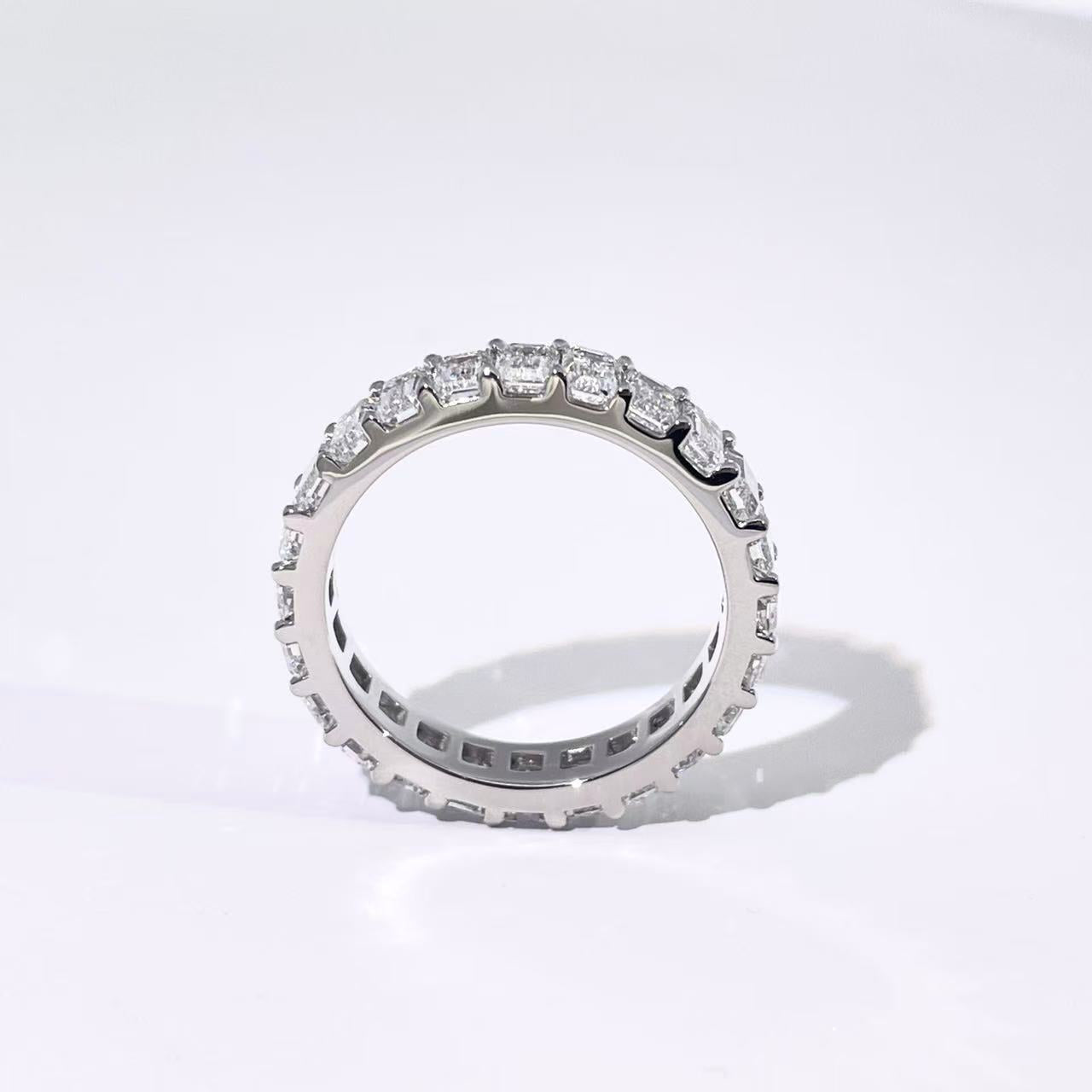 4CTW Emerald Eternity Band