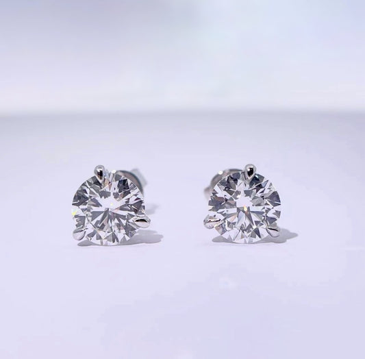 2ctw Round Cut Lab-Grown Diamond Studs
